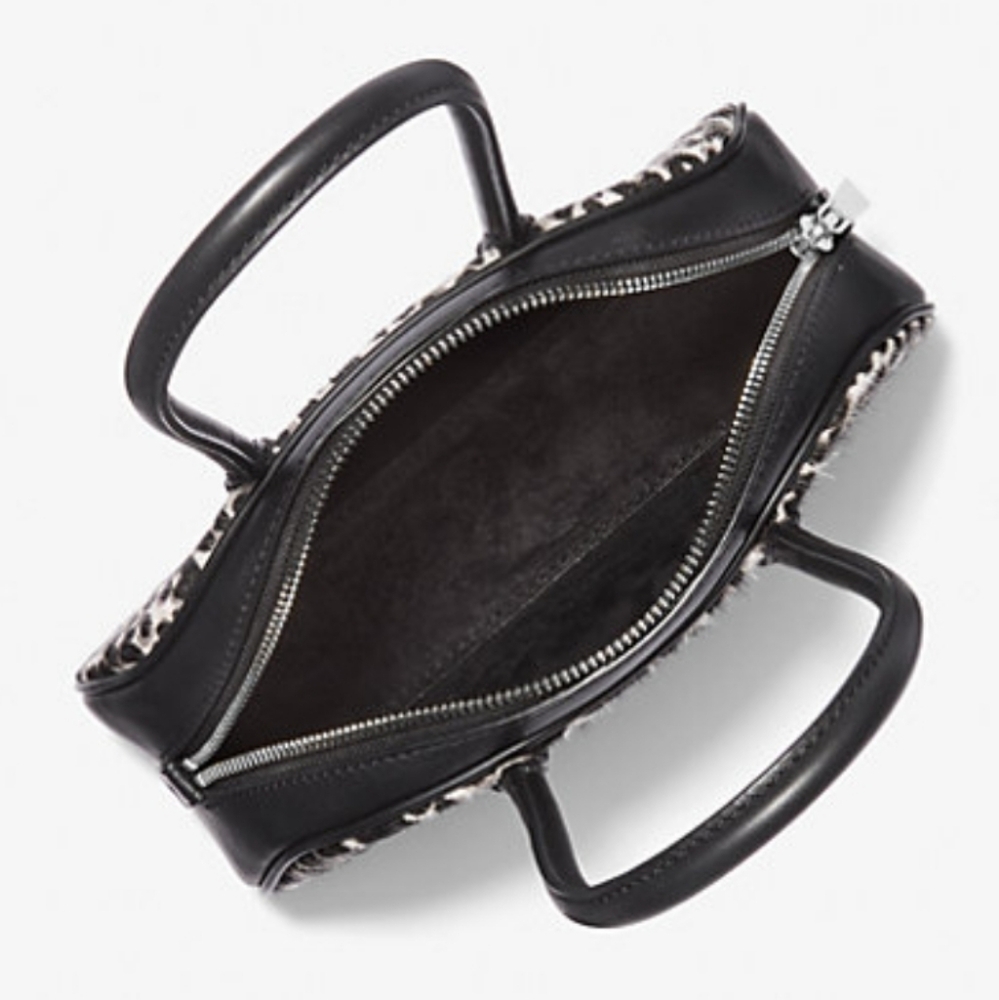 Michael Kors LuLu Small Leopard Satchel - Picture 6 of 13